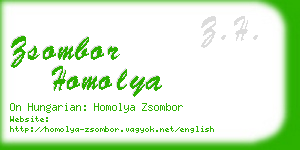 zsombor homolya business card